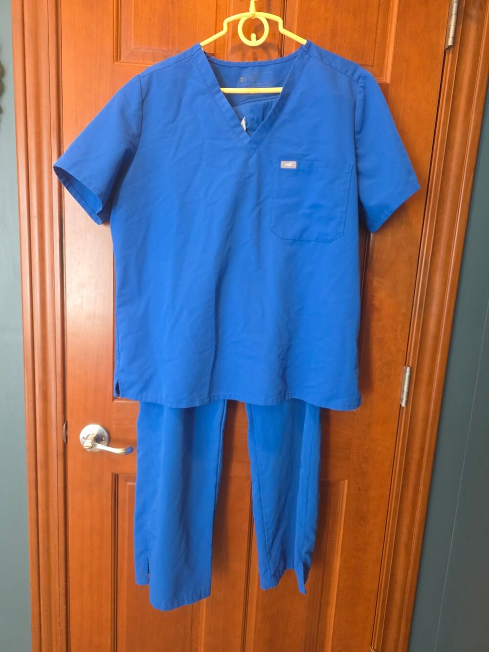 FIGS Kade Cargo Pant and Catarina One-Pocket Scrub Top Royal Blue Size XXL/T